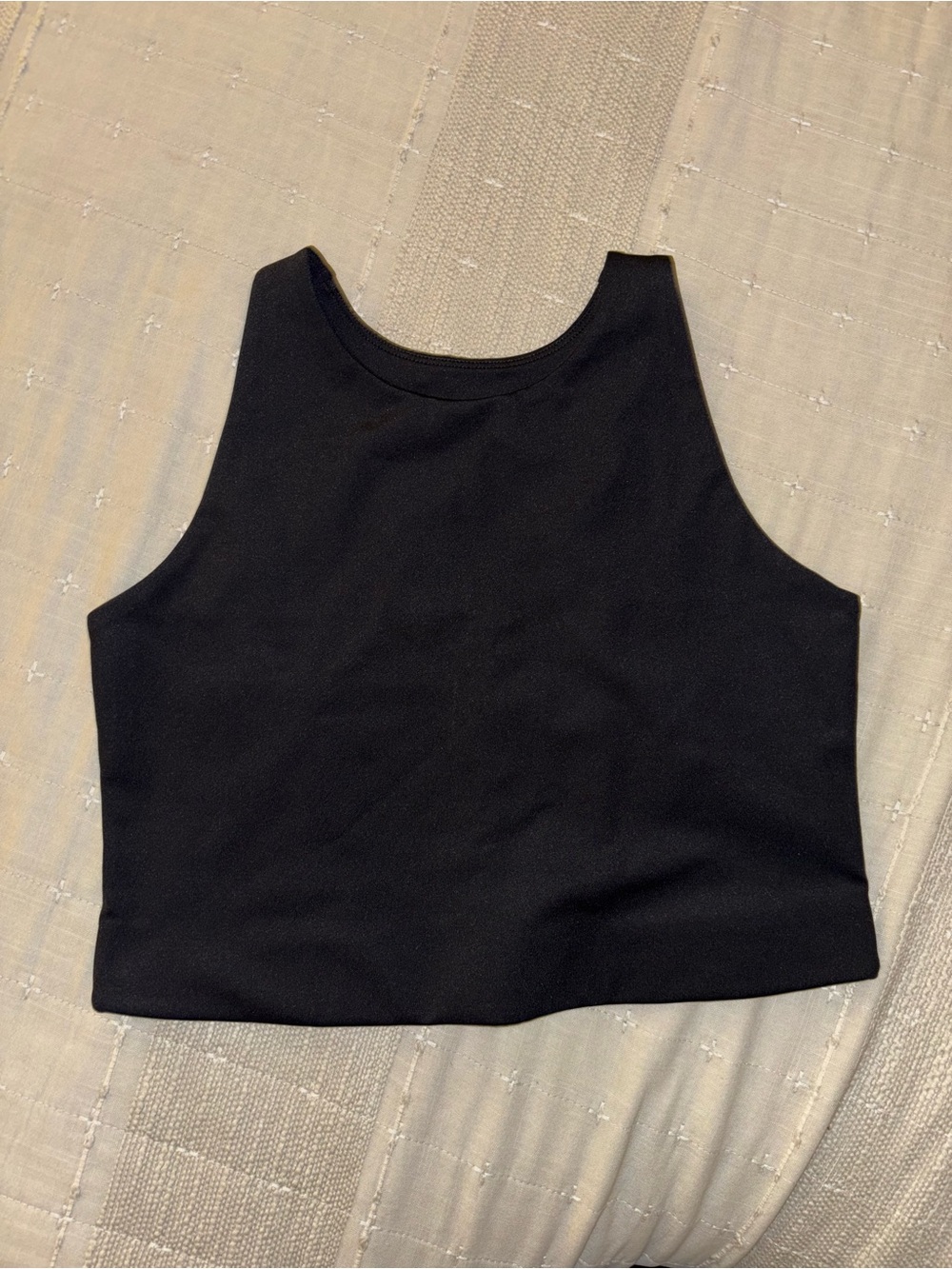 Girlfriend Collective Black Cropped Tank Top - Women